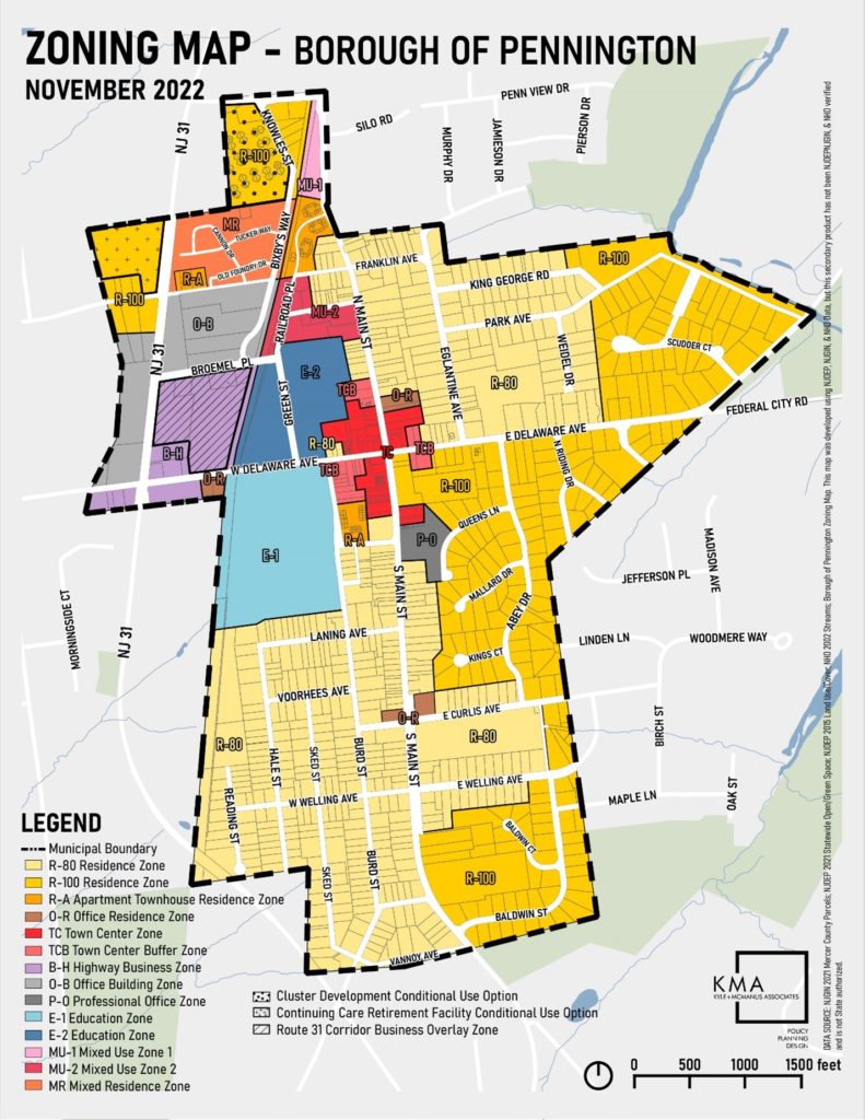 NJ zoning map
